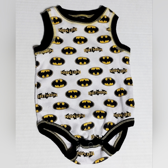 Batman Bodysuit 0-3 Months Infant Sleeveless One Piece DC - Picture 1 of 4